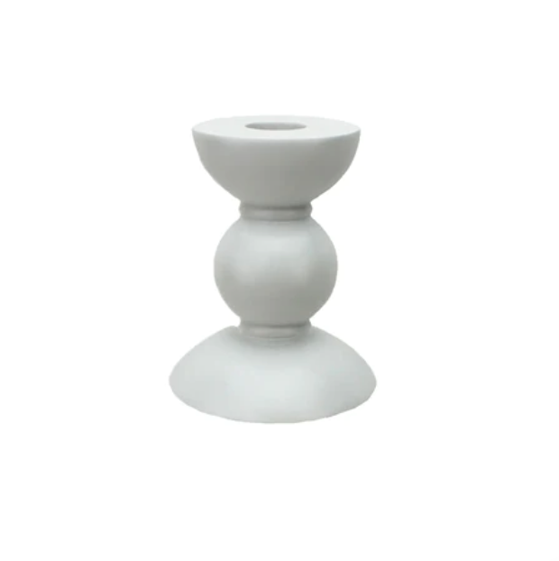 Bobbin Candlestick White
