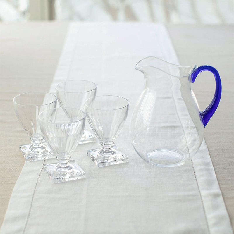Acrylic Pitcher Clear Cobalt