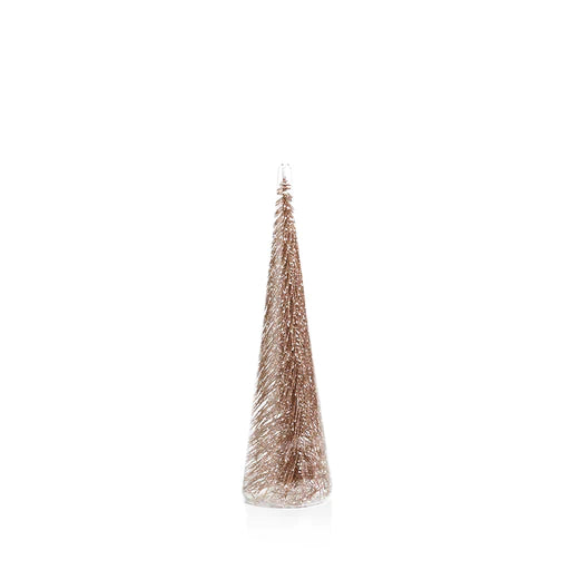 Clear Glass Decorative Tree w/champagne