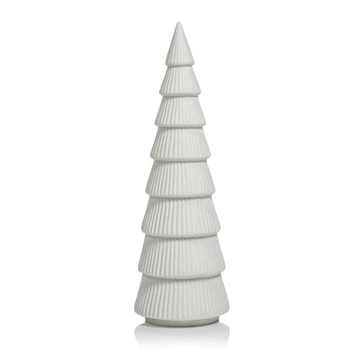 Ceramic Holiday Tree Matt White