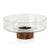 West Indies Glass Bowl on Walnut Wood Base