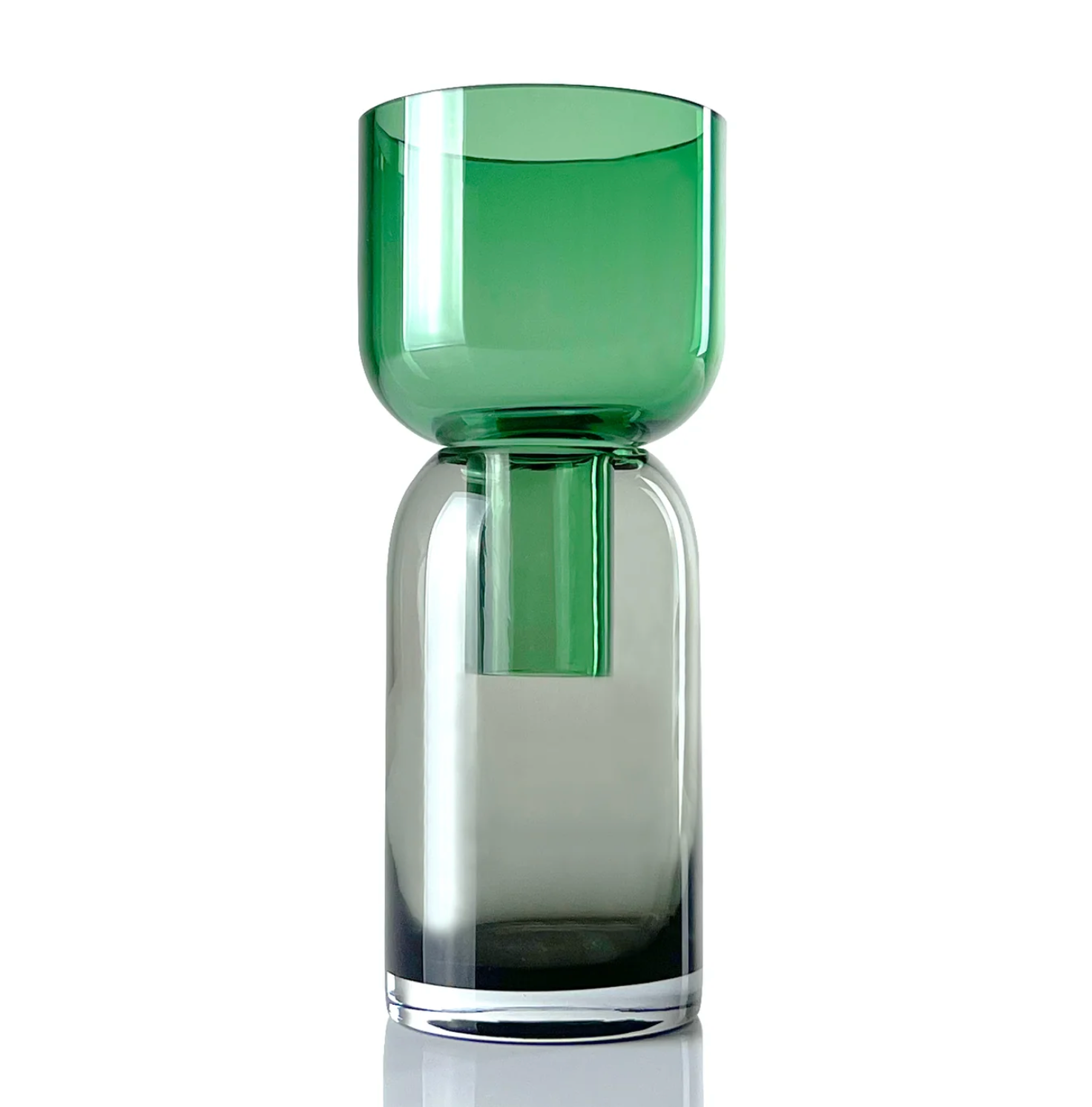 Small Flip Vase Gray and Green