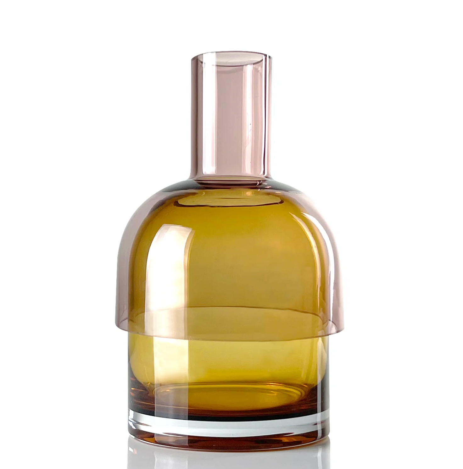 Large Flip Vase Pink and Yellow