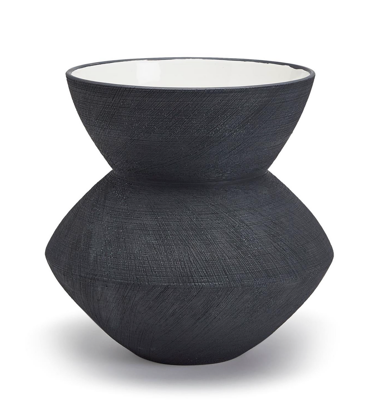 Black Steel Scratch Vase