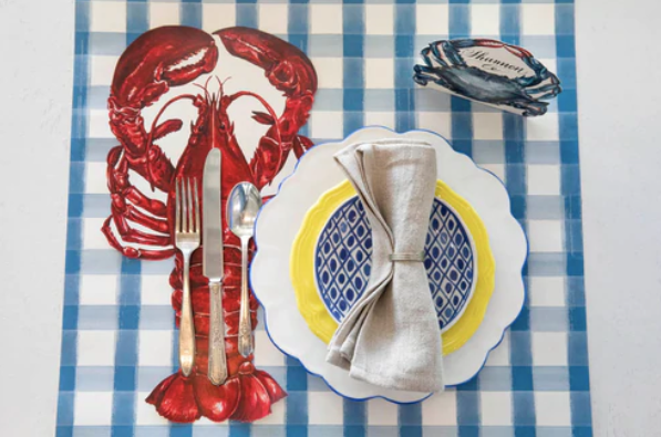 Die Cut Lobster Placemat - 12 Sheets