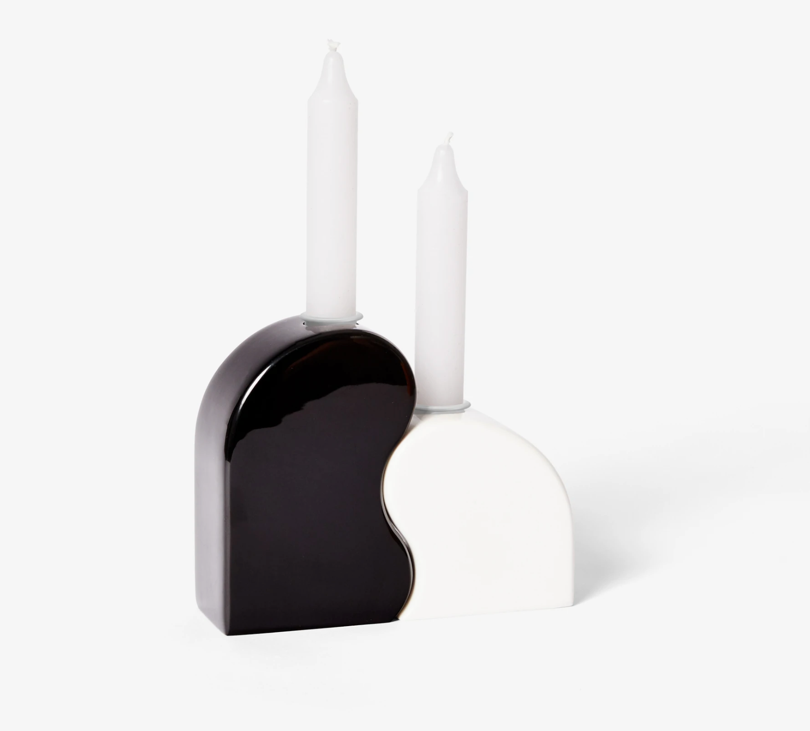 Seymour Candle Holder (black/white)