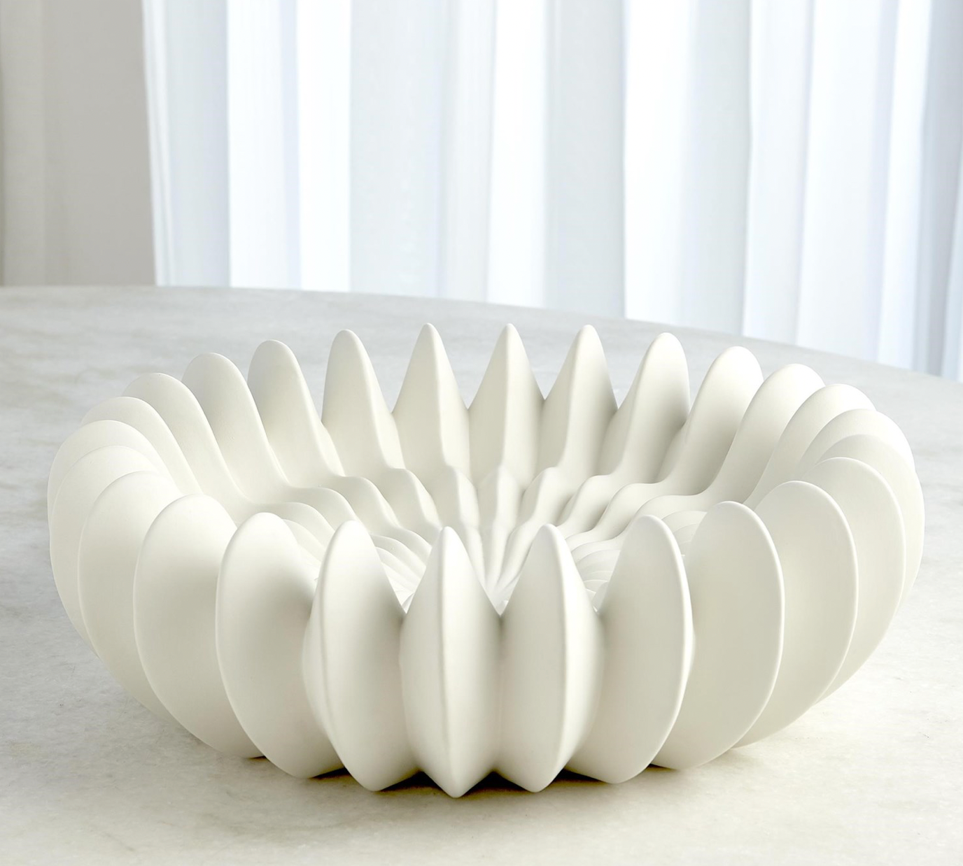 Spicchi Line Bowl-Matte White