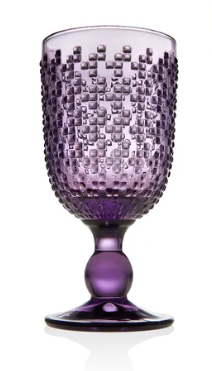 Alba Amethyst 9 oz. Crystal Goblet