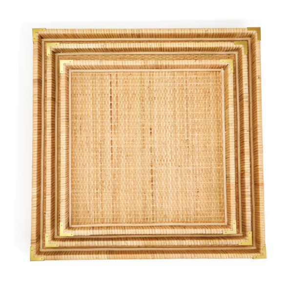 Rattan Square Tray