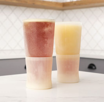 GLASS FREEZE BEER GLASS (SET OF TWO) BY HOST