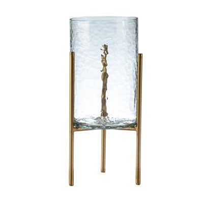 Riley Hammered Glass Hurricane