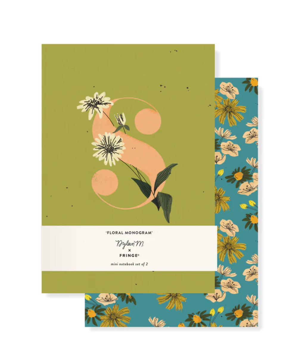 Monogram Mini Floral Journal Set