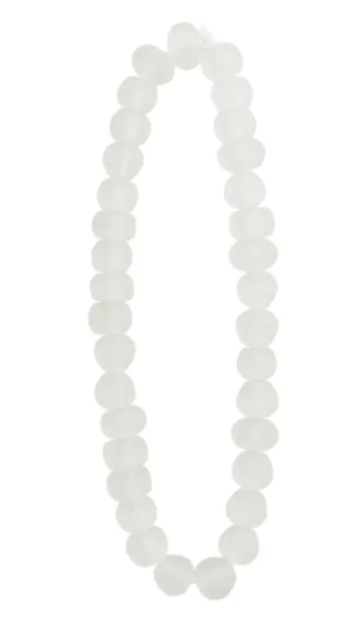 White Glass Beads