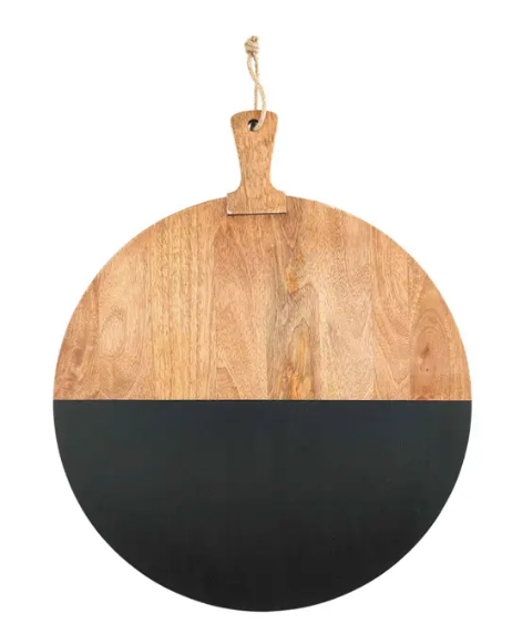 Blk Large Round Board