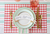 Red Painted Check Placemat - Pad Of 24
