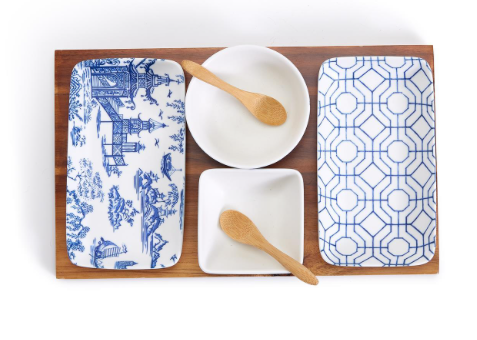 Chinoiserie 7 Pc Tidbits and Tapas Serving