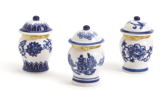 Chinoiserie Ginger Jar Limoge Trinket Box