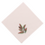Light Pink Napkin with Burgundy and Green Foliage embroidery