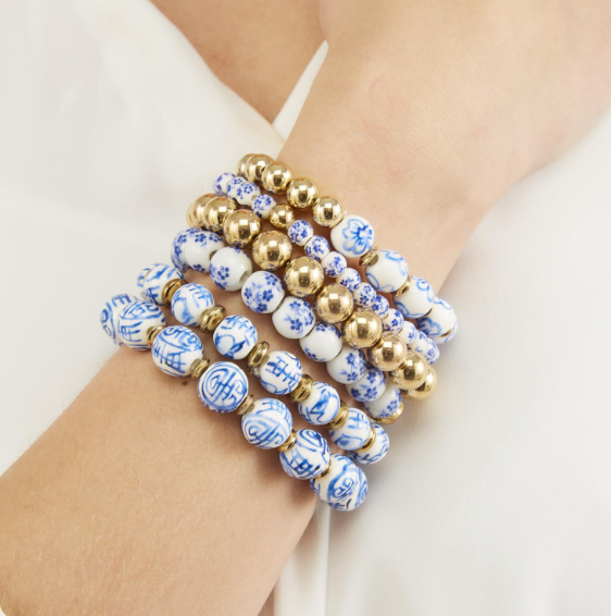 Chinoiserie Chic  Stretch Bracelet Assorted
