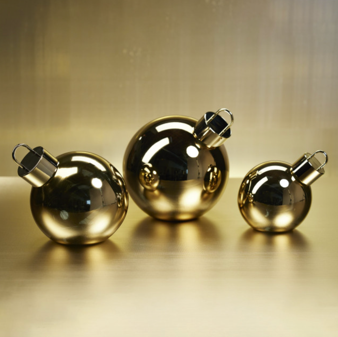 Led Gold Glass Oversized Ball