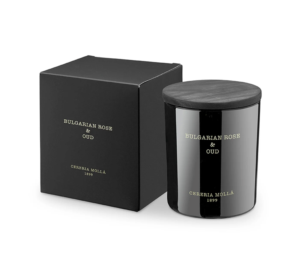 Bulgarian Rose & Oud Black Premium Candle