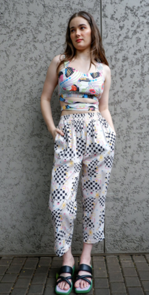 Mario Rubber Waist Pants