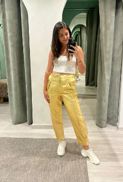 Mercer Linen Pant - Gold