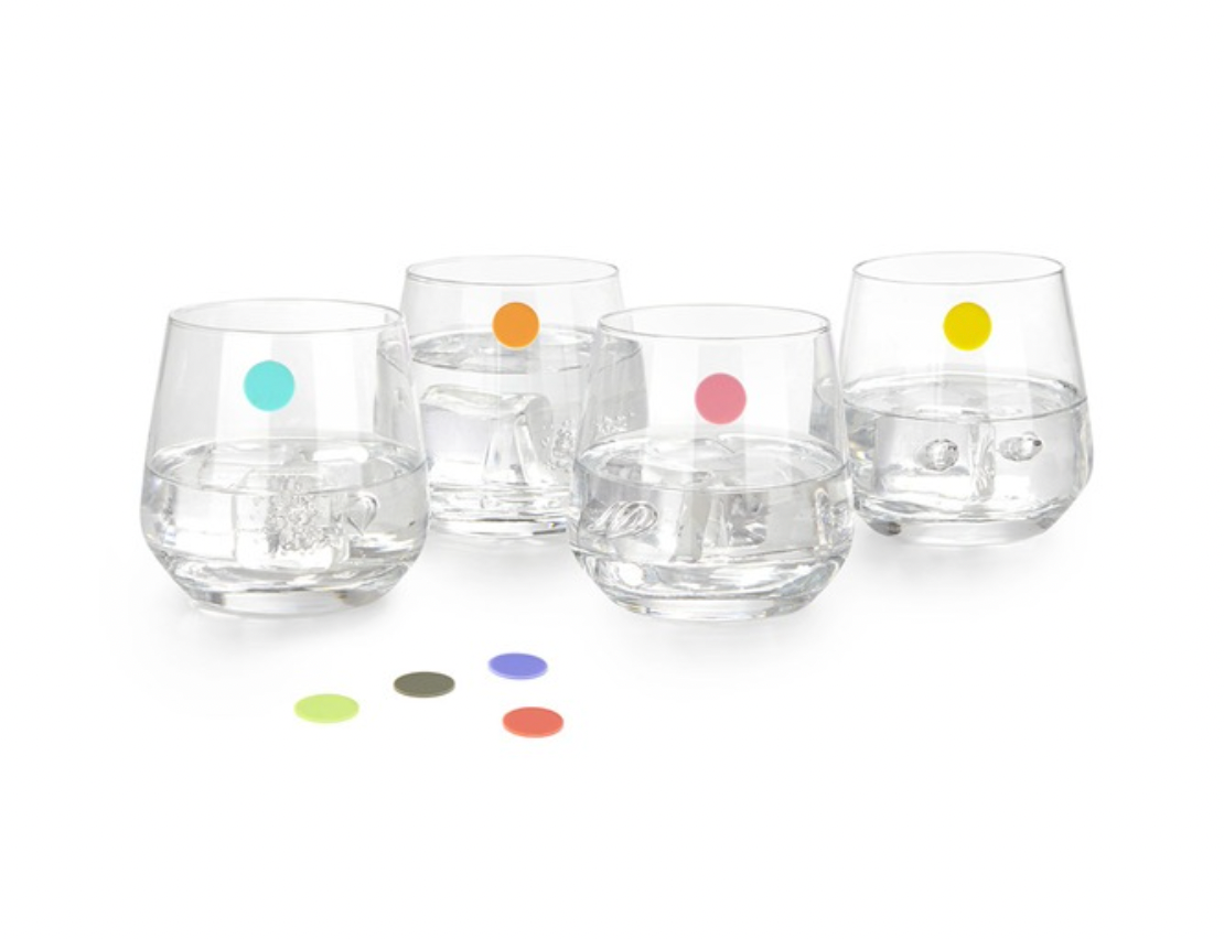 Glass marker Sticky Dots x8