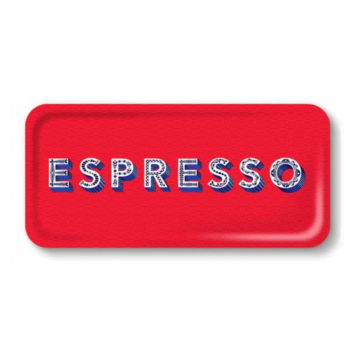 Espresso Red Tray