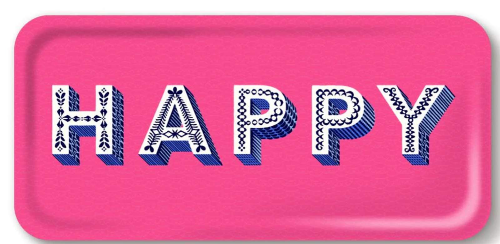 Happy bright pink Tray