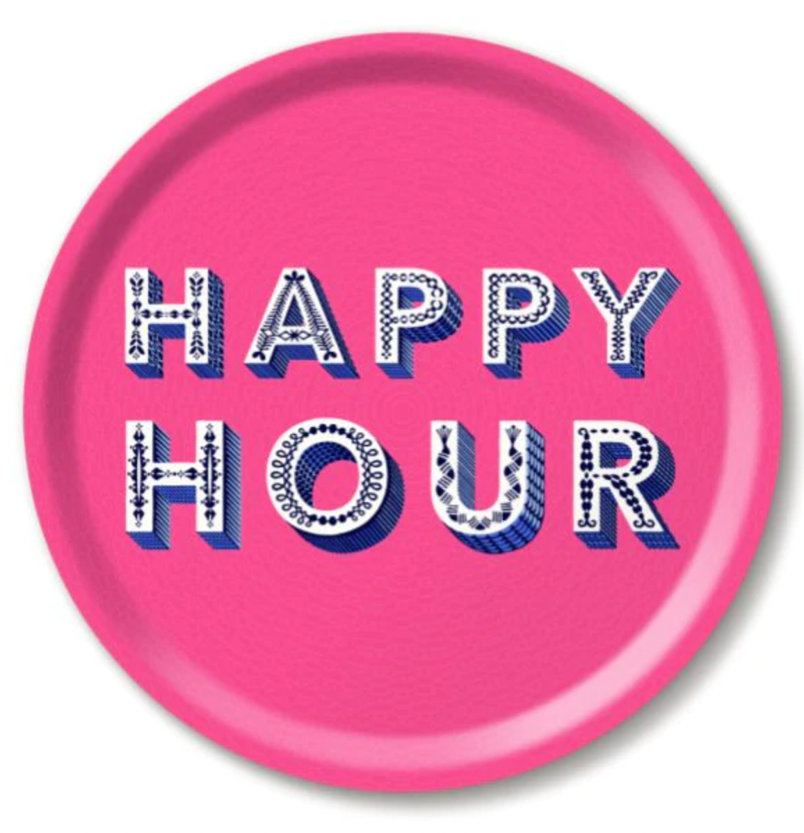 Happy Bright pink Tray