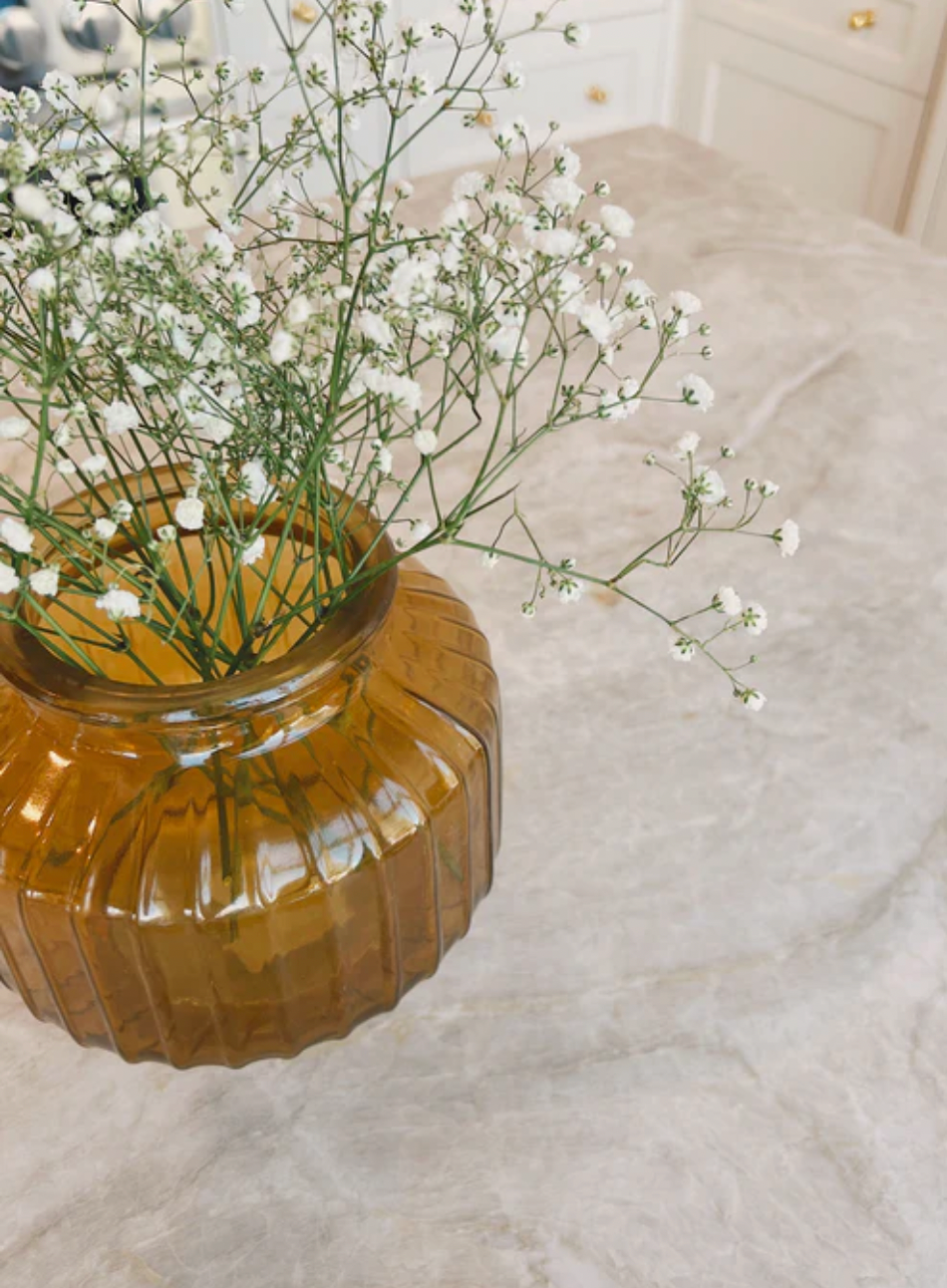 Pleated Glass Vase