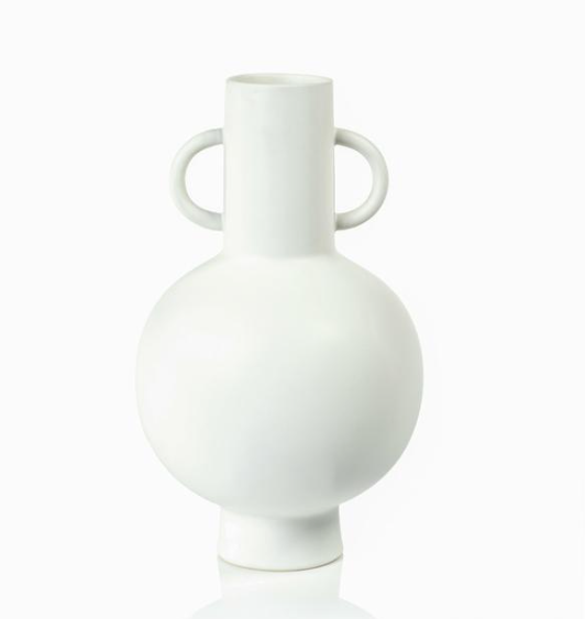 Aarhus White Stoneware Vase