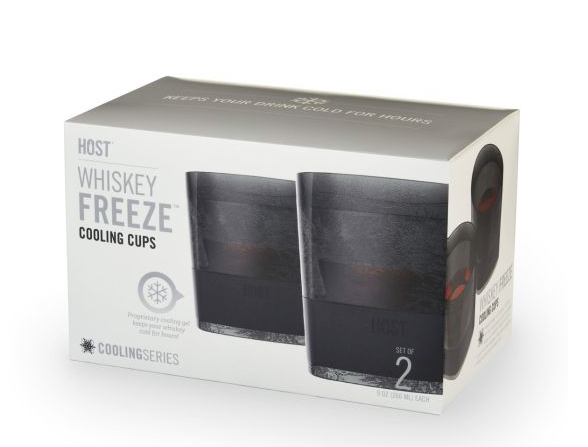 WHISKEY FREEZE COOLING CUP IN SMOKE BY HOST (TWO PACK)