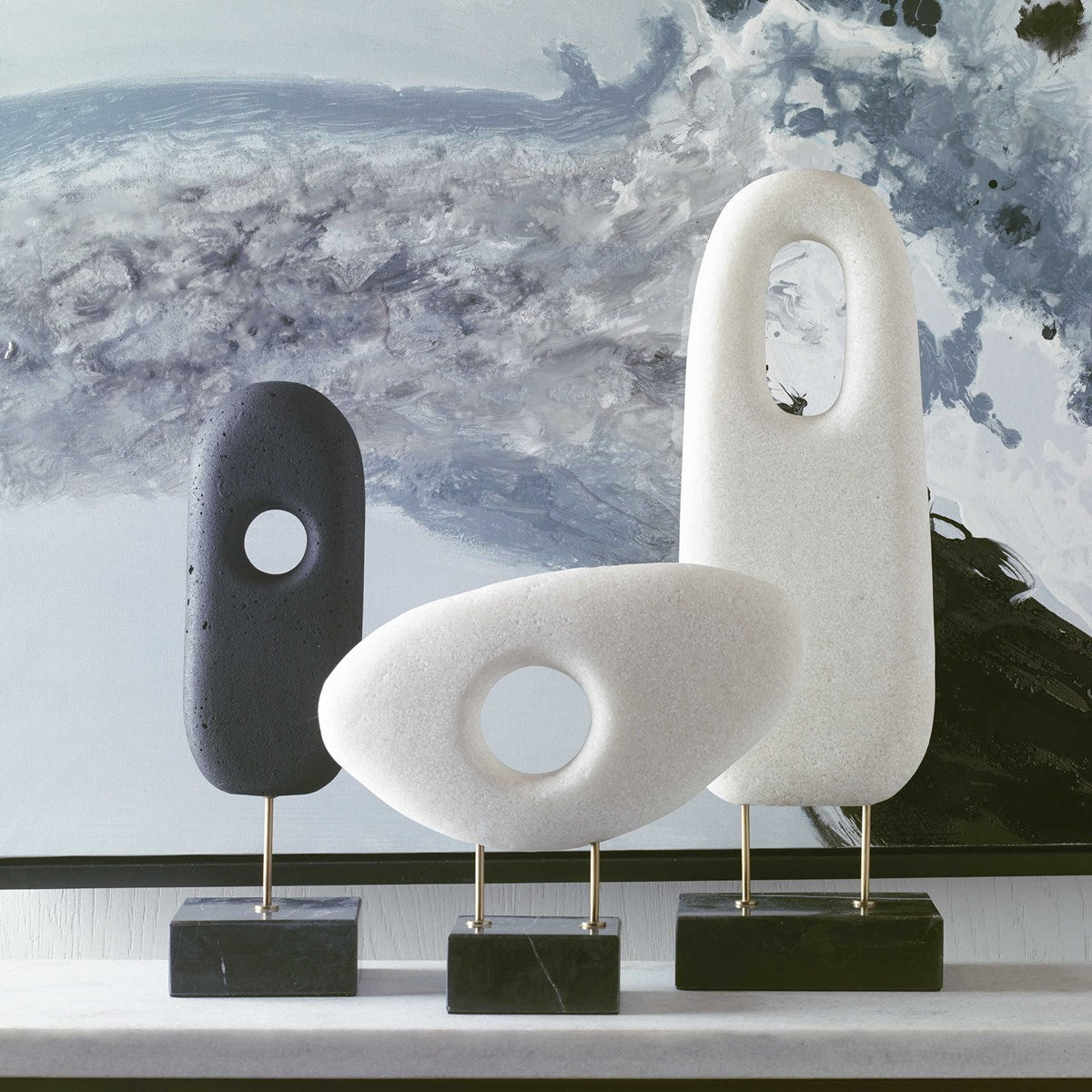 Scupltures Stone Minion Reclining