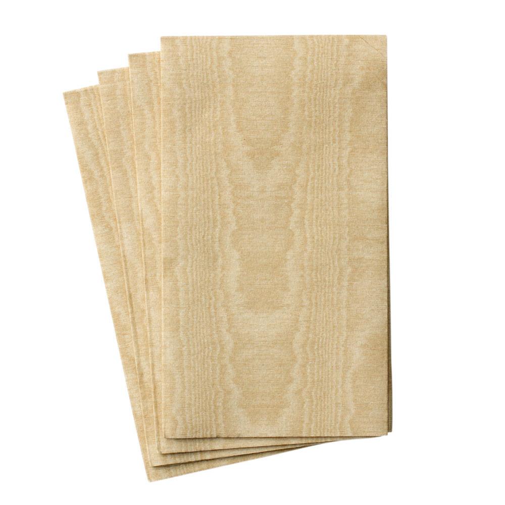 Guest Towel Airlaid Moire Gold Paper Linen