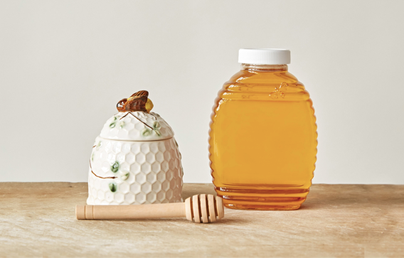 Honey Jar with Honey Dipper