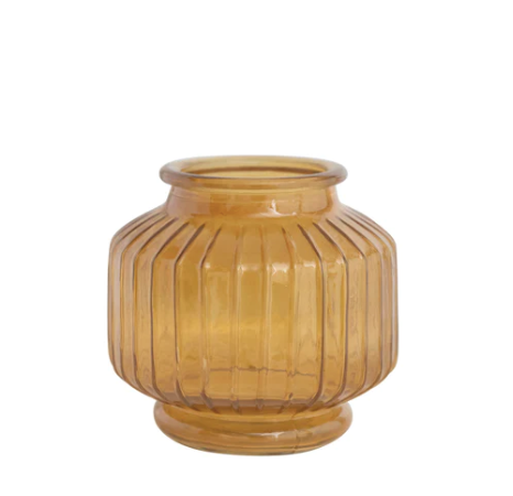 Pleated Glass Vase