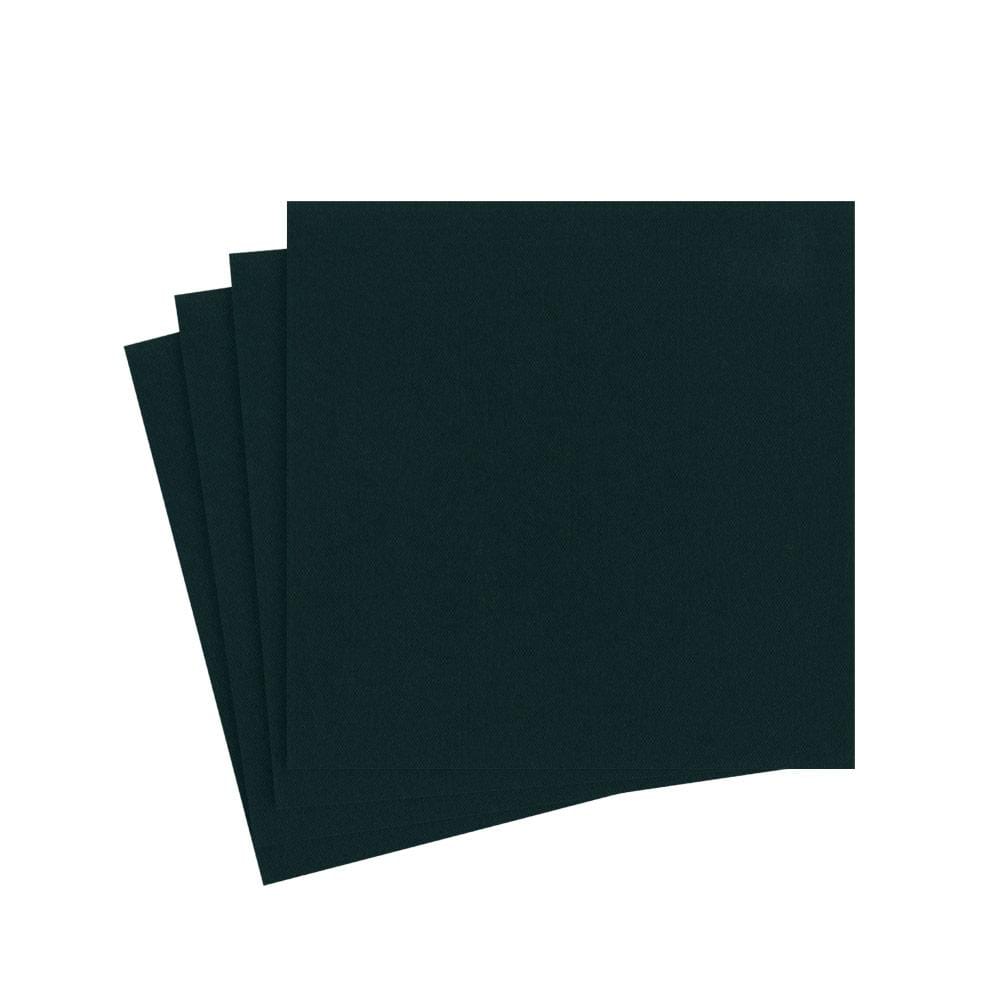 Napkin Solid Airlaid Paper Linen Black