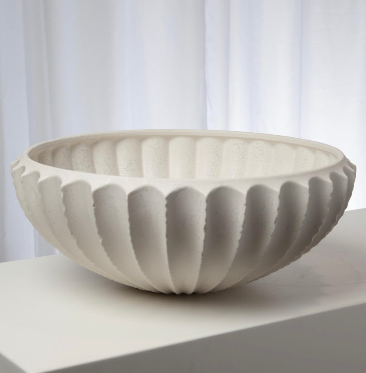 Sawtooth Bowl-Rustic White