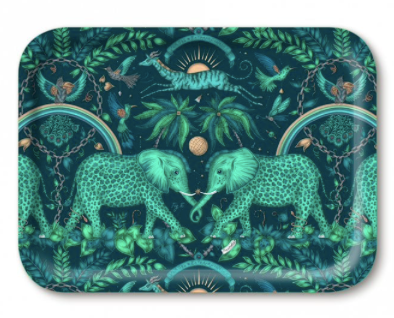 Zambezi Teal Tray