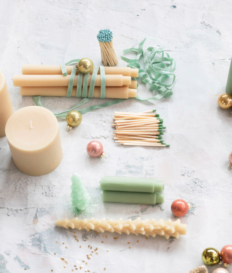 Unscented Tree Shaped Taper Candles