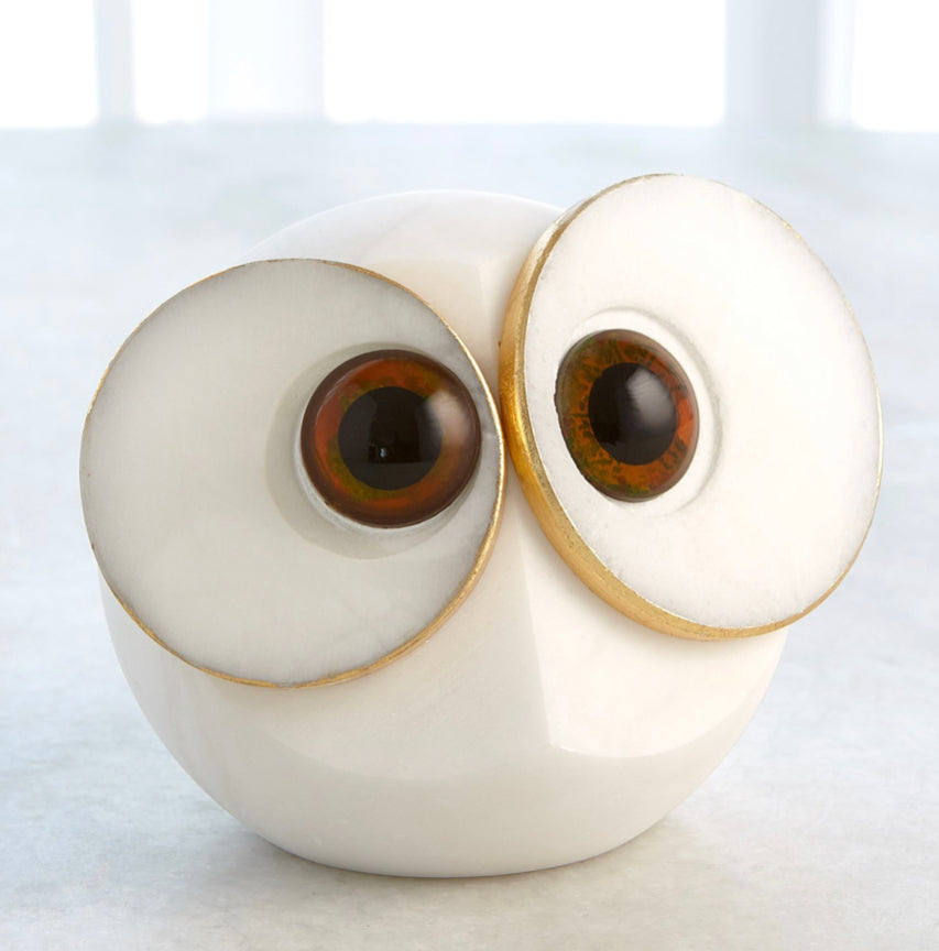 Alabaster Big Eyed Owl