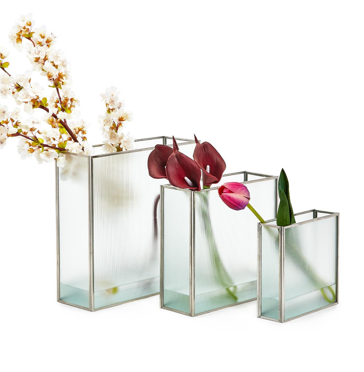 Frosted Windows Square Vase S