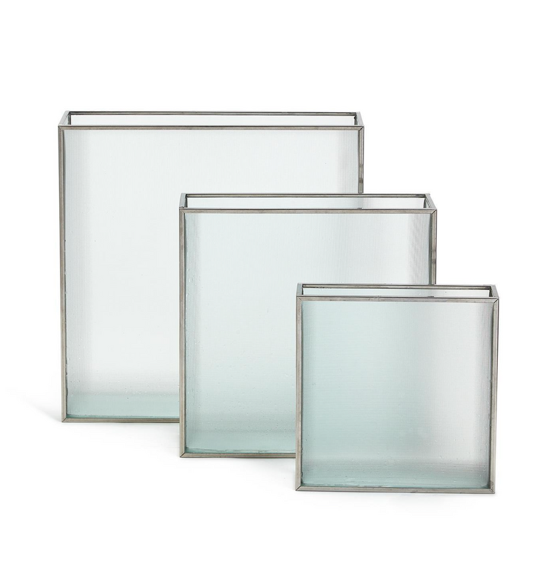 Frosted Windows Square Vase S