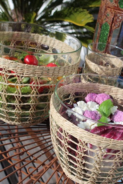 Seagrass Cage Salad Bowl Medium