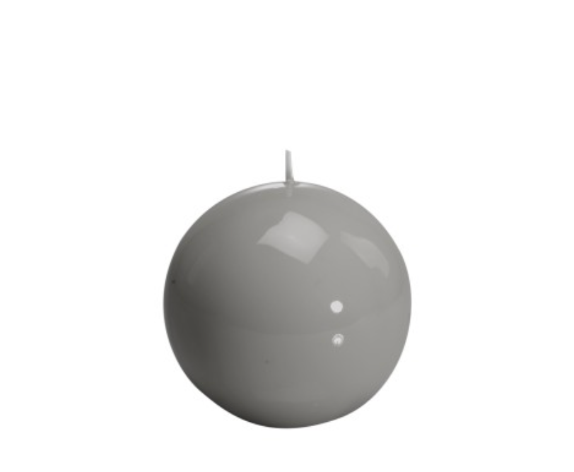 Pearl Grey Meloria Ball Candle D.100