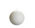 White Meloria Ball Candle D.100