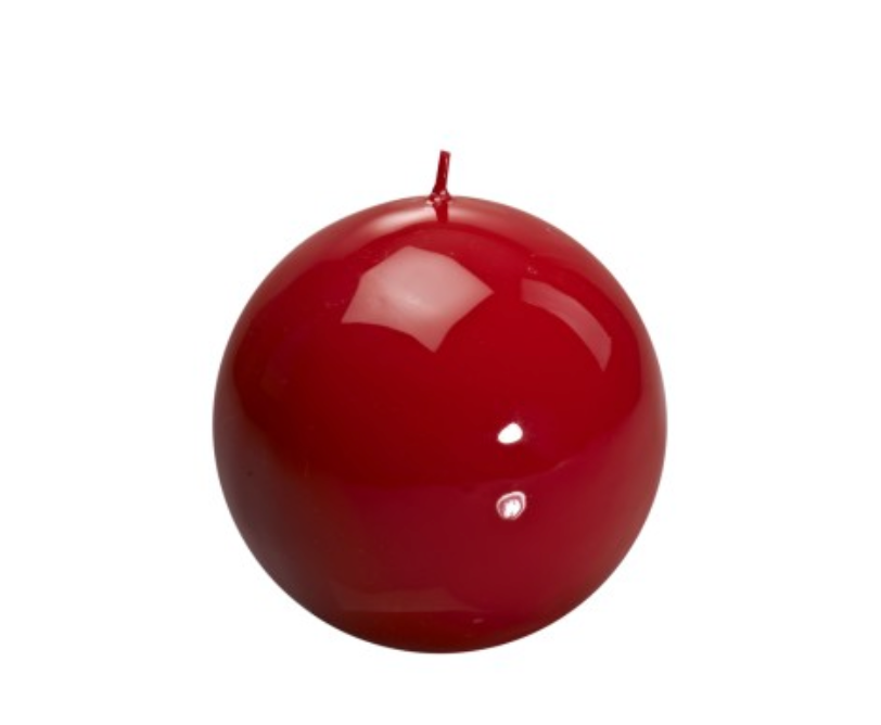 Red Meloria Ball Candle D.120