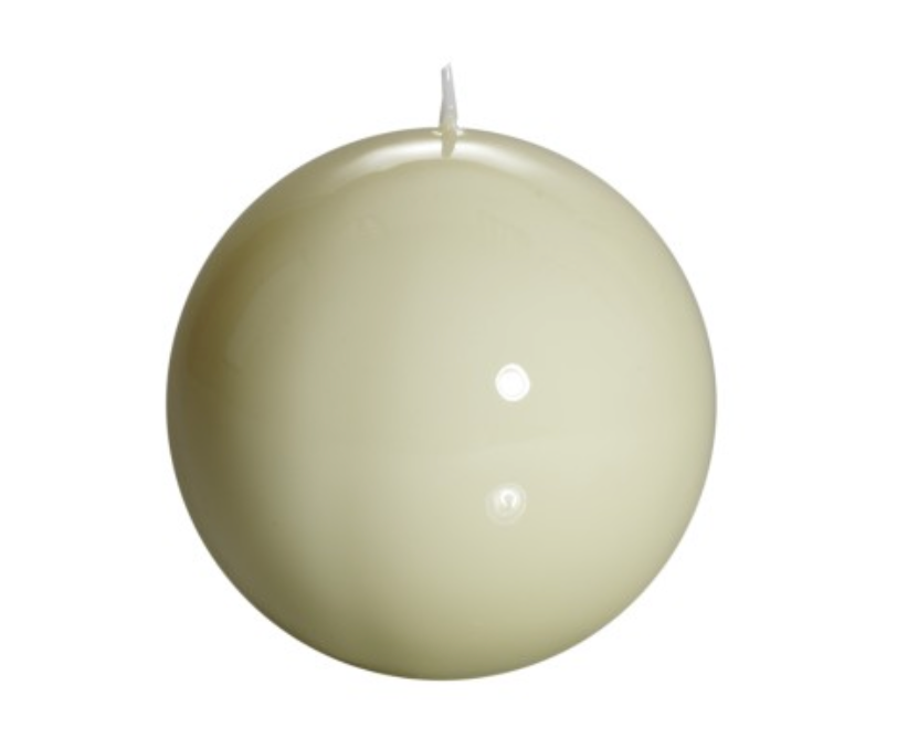 Cream Meloria Ball Candle D.150